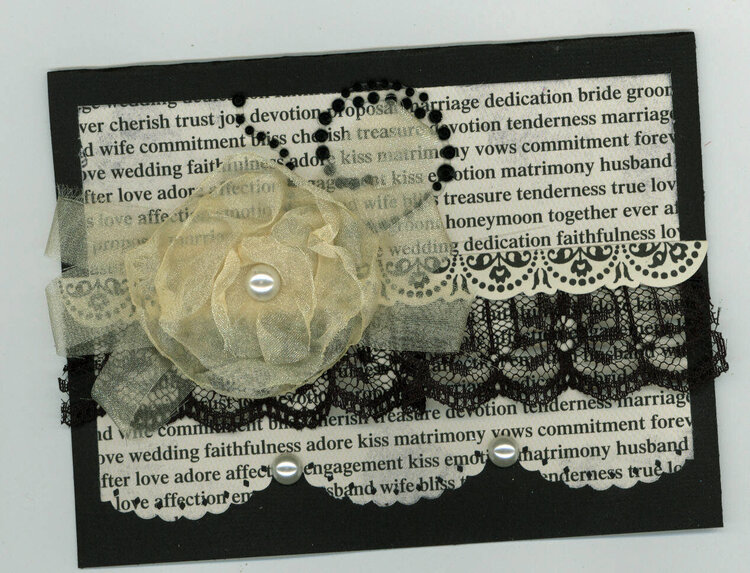 bride and groom card