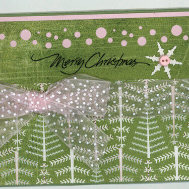 Pink &amp; Green Christmas Card