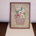 Flower pot card