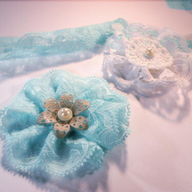 Vintage lace flowers and how to make them