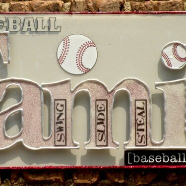 Acrylic Baseball Family Plaque