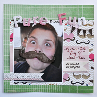 Mustache layout by Pinky