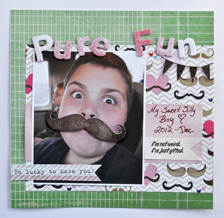 Mustache layout by Pinky