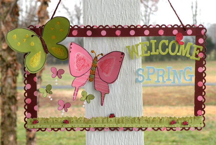 Welcome Spring Acrylic Sign