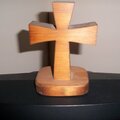 Handmade Wood Carved Cross