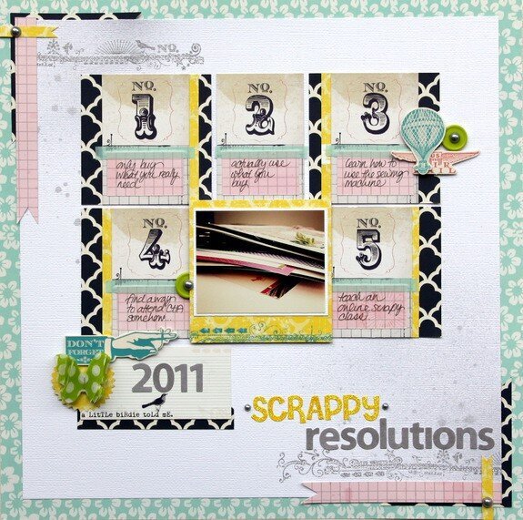 My Scrappy Resolutions  **Pink Paislee**