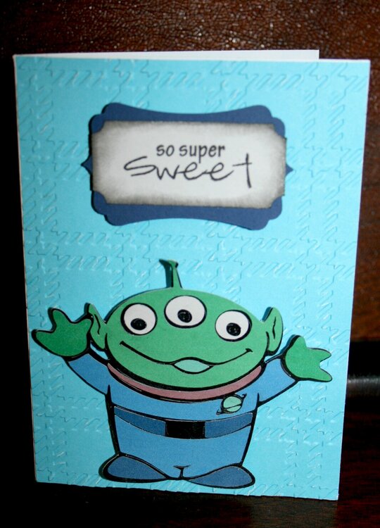 Toy Story Alien Thank you card