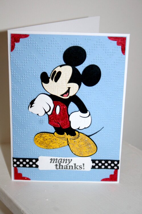 Mickey Mouse Thank You Card - Project Idea - Scrapbook.com