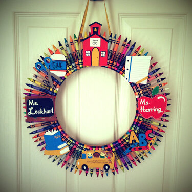 Crayon Wreath