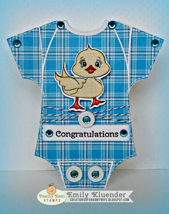 Congratulations: Baby Onesie card
