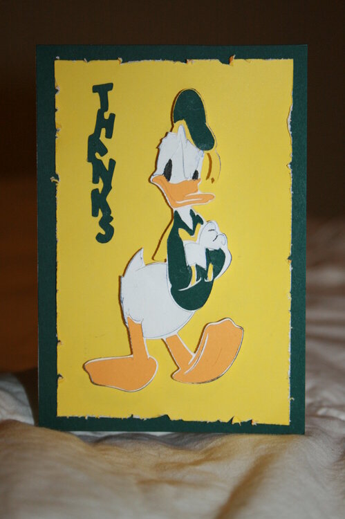 Go Oregon Ducks~Thank you card