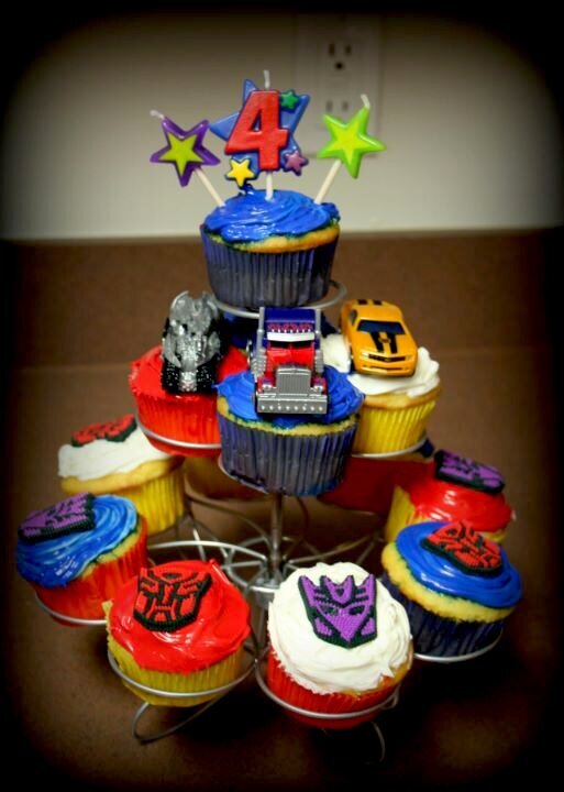 Transformer Cupcakes