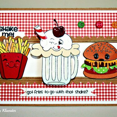 Got fries with that shake? Action Wobble card