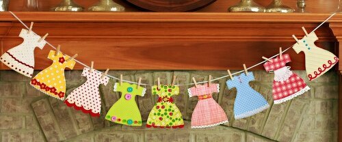 Paper Dress Garland