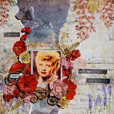 Beautiful Memories ~ Lucy ~ The International Scrapbook Garden