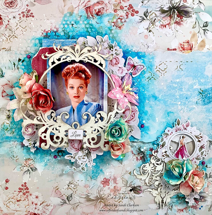 Love Lucy layout ~ Creative Embellishments