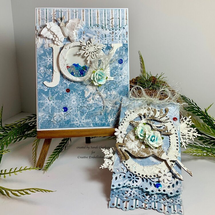 Christmas Card and Tag Set for Creative Embellishments