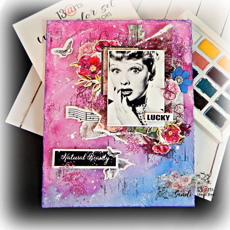 Canvas layout ~ 13 Arts ~ Lucille Ball