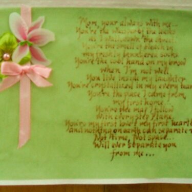 Mother&#039;s Day card 4 - inside