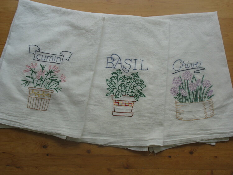Tea Towel Embroidery