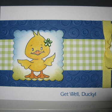 Get well Ducky Card