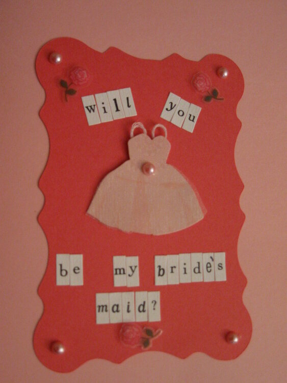Bride&#039;s Maid Invite