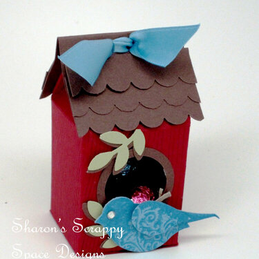 Birdhouse made with Milk Carton Die