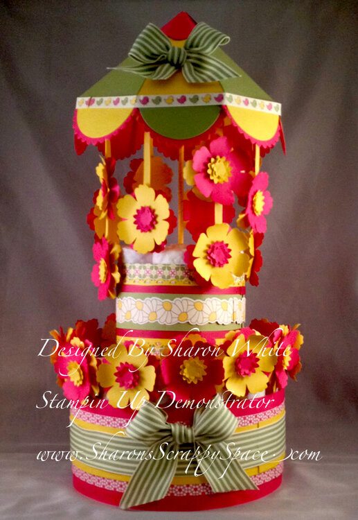Diaper Cake with Removable Mobile