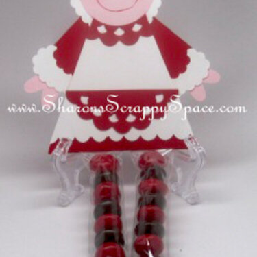 Mrs Claus Candy Leg Character
