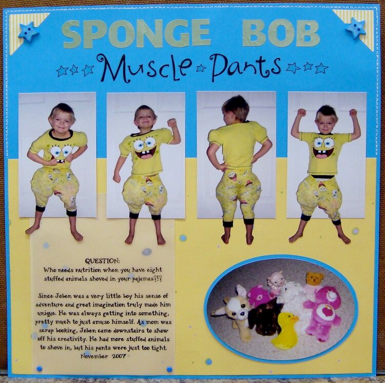 Sponge Bob Muscle Pants