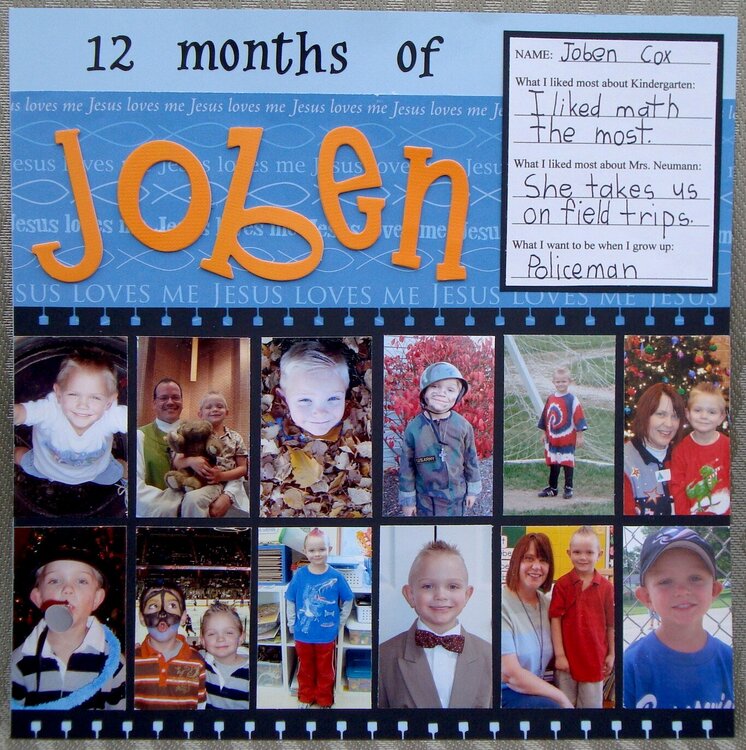 12 Months of Joben