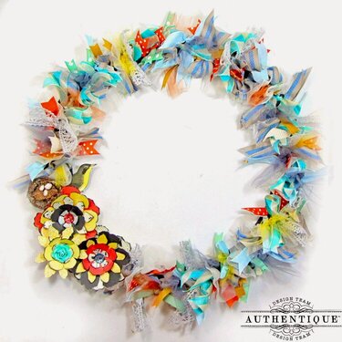 Colorful Ribbon Wreath