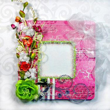 Altered Shabby Chic Picture Frame