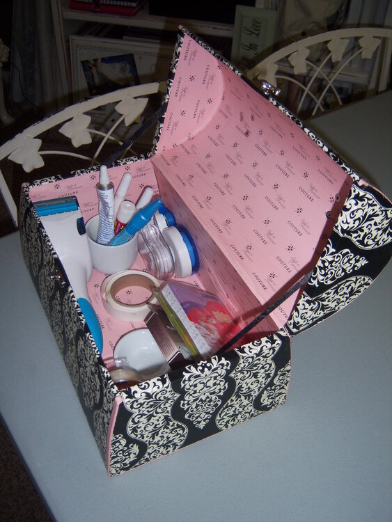 storage for my glue and tape and stuff that sticks