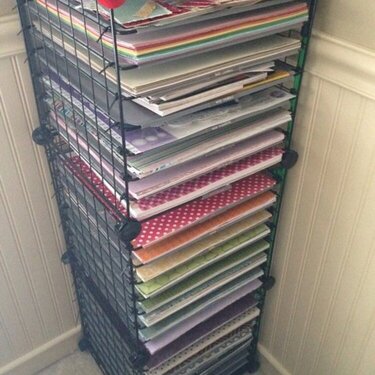 Cardstock and Patterned Paper Rack
