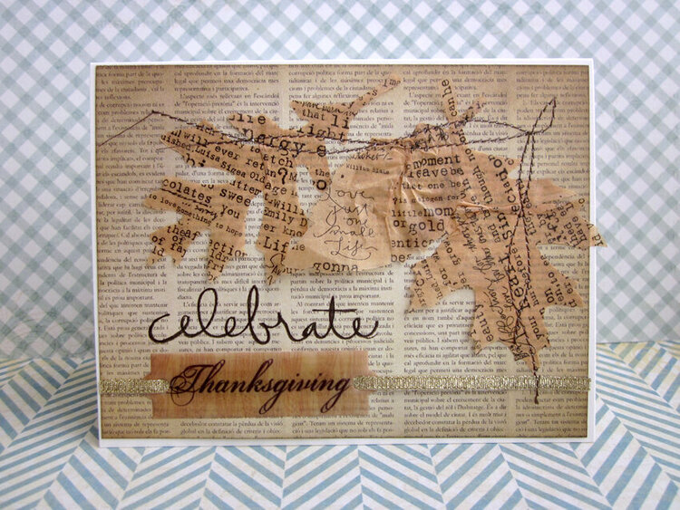 Celebrate Thanksgiving card