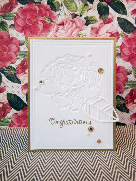 Die embossed cards