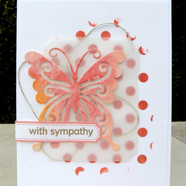 with sympathy card