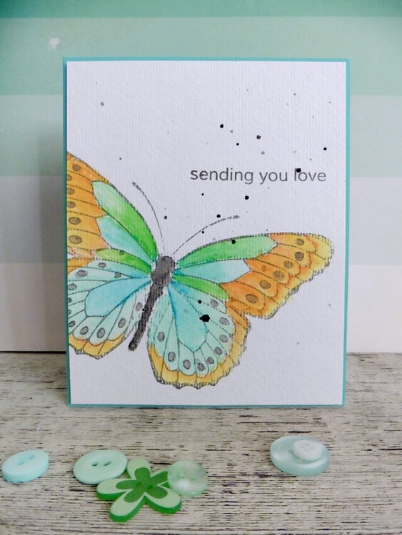 Butterfly card - Sending you Love