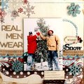 Real Men Wear Winter Snow "My Scrapbook Nook January Kit"