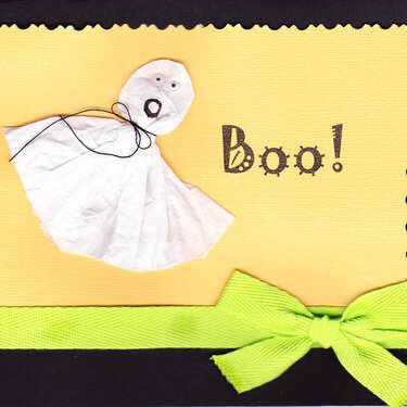 Boo!  Ghost Halloween Card