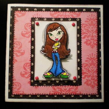 Bratz girl card