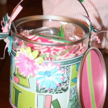 Lilly Altered Paint Can