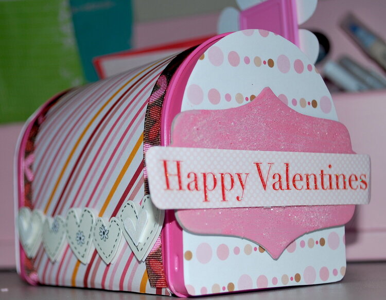 Valentines Day altered mailbox