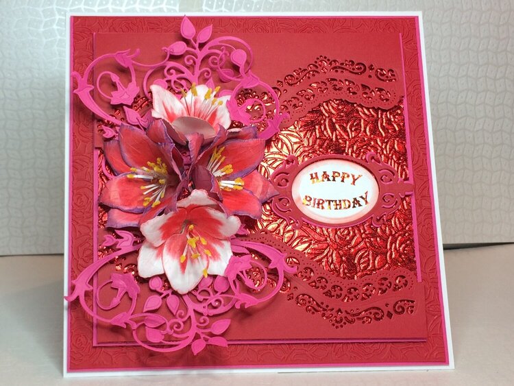 Spring Flowers Birthday Card