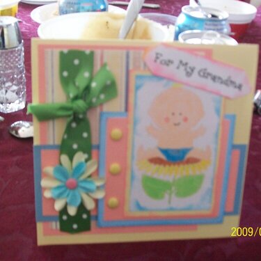 card from baby