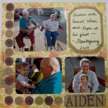 Aiden w/Great Grandparents