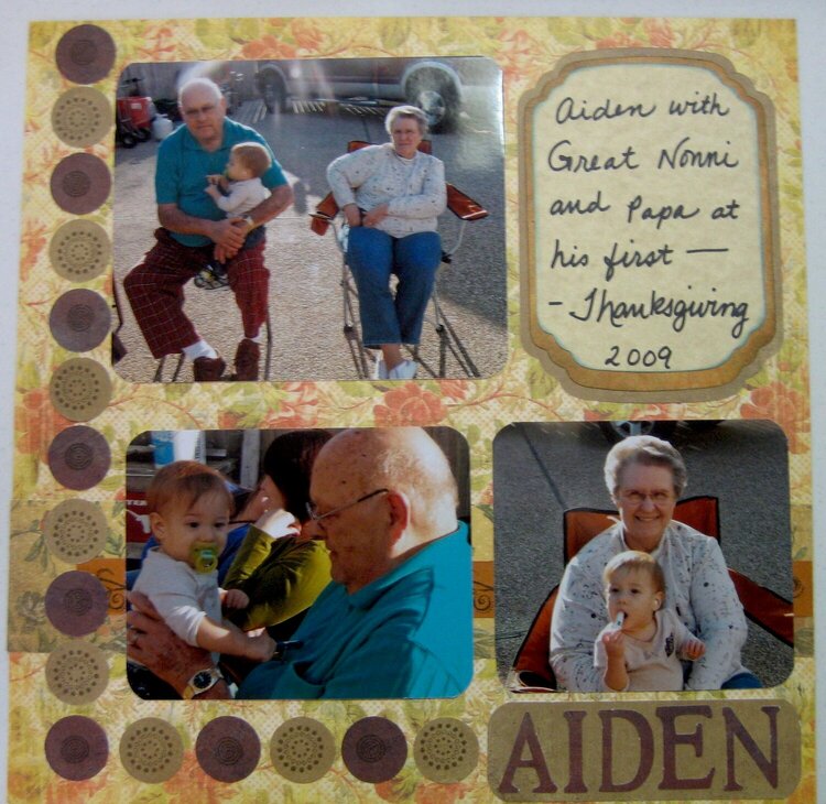 Aiden w/Great Grandparents