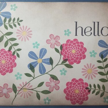 Hello Card: Papertrey March Blog Hop