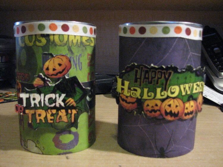 Halloween Treat Cans